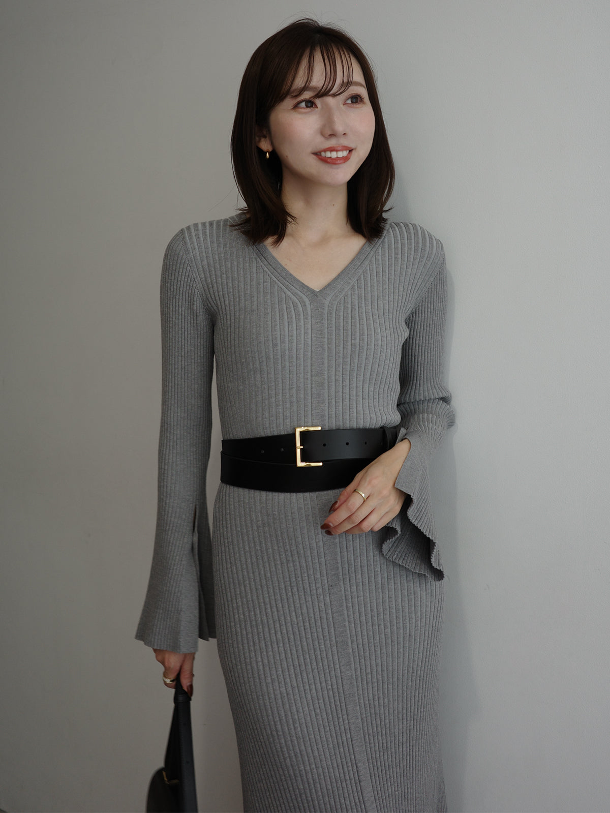 セミマーメイドニットワンピース