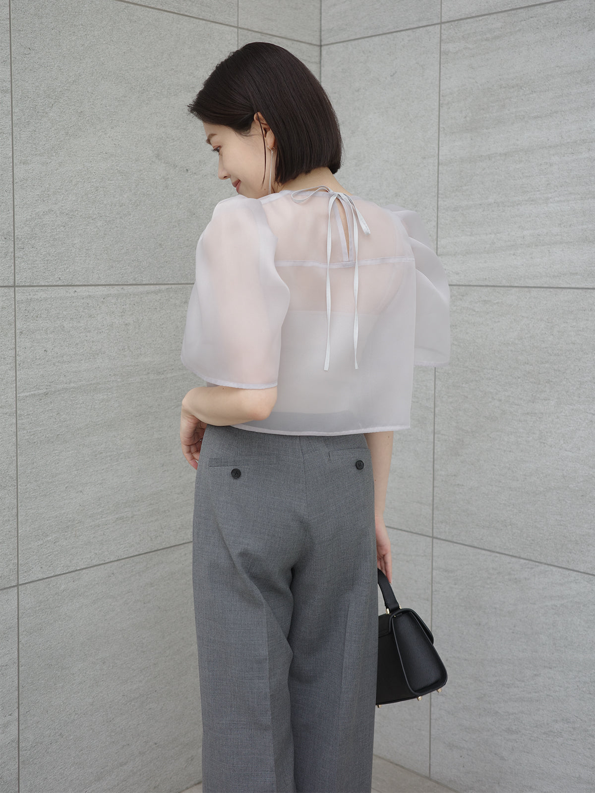 センタースリットワイドパンツ