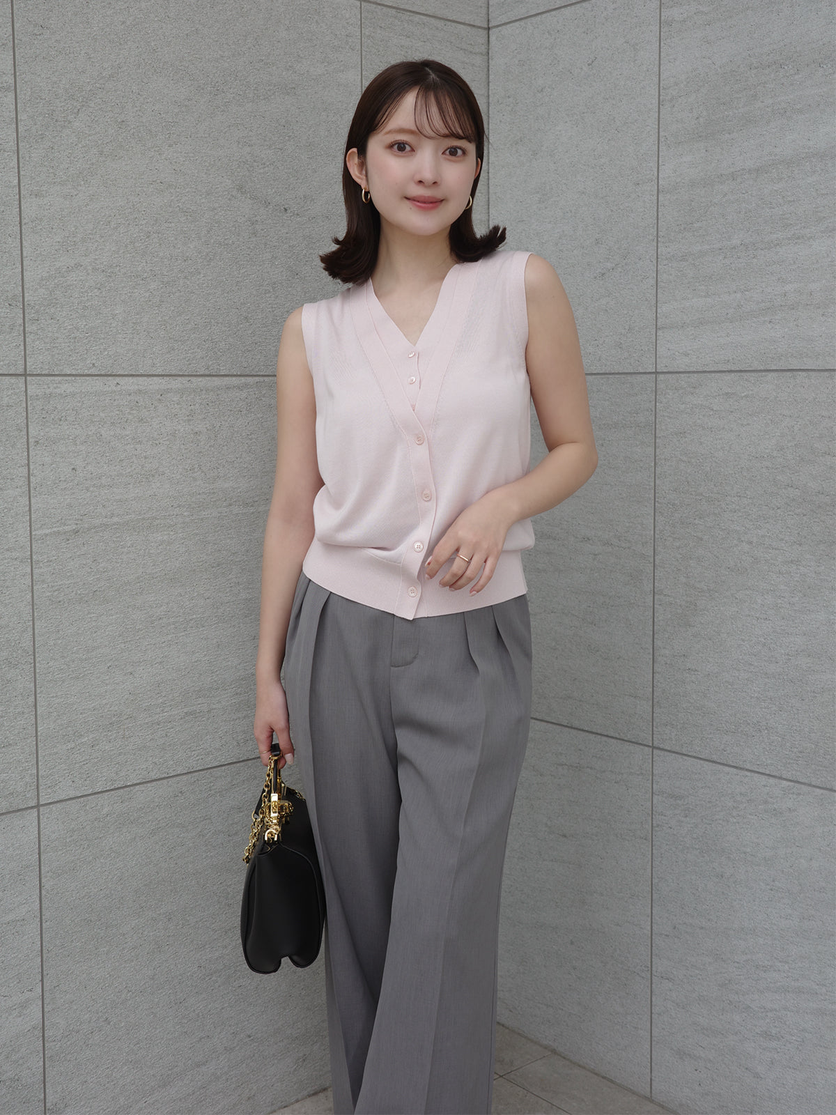 ツータックワイドパンツ