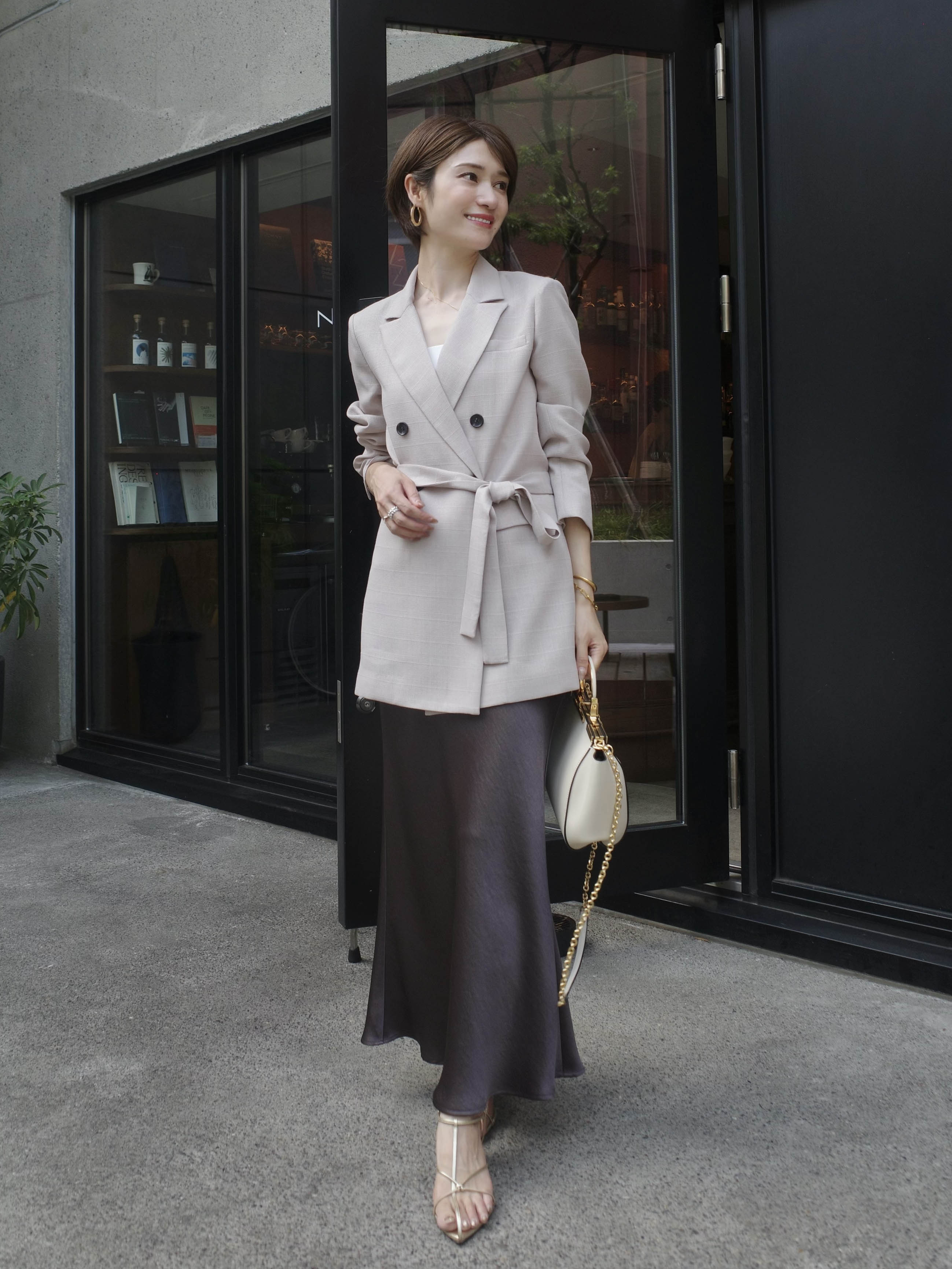 メッシュロングスリットジャケット