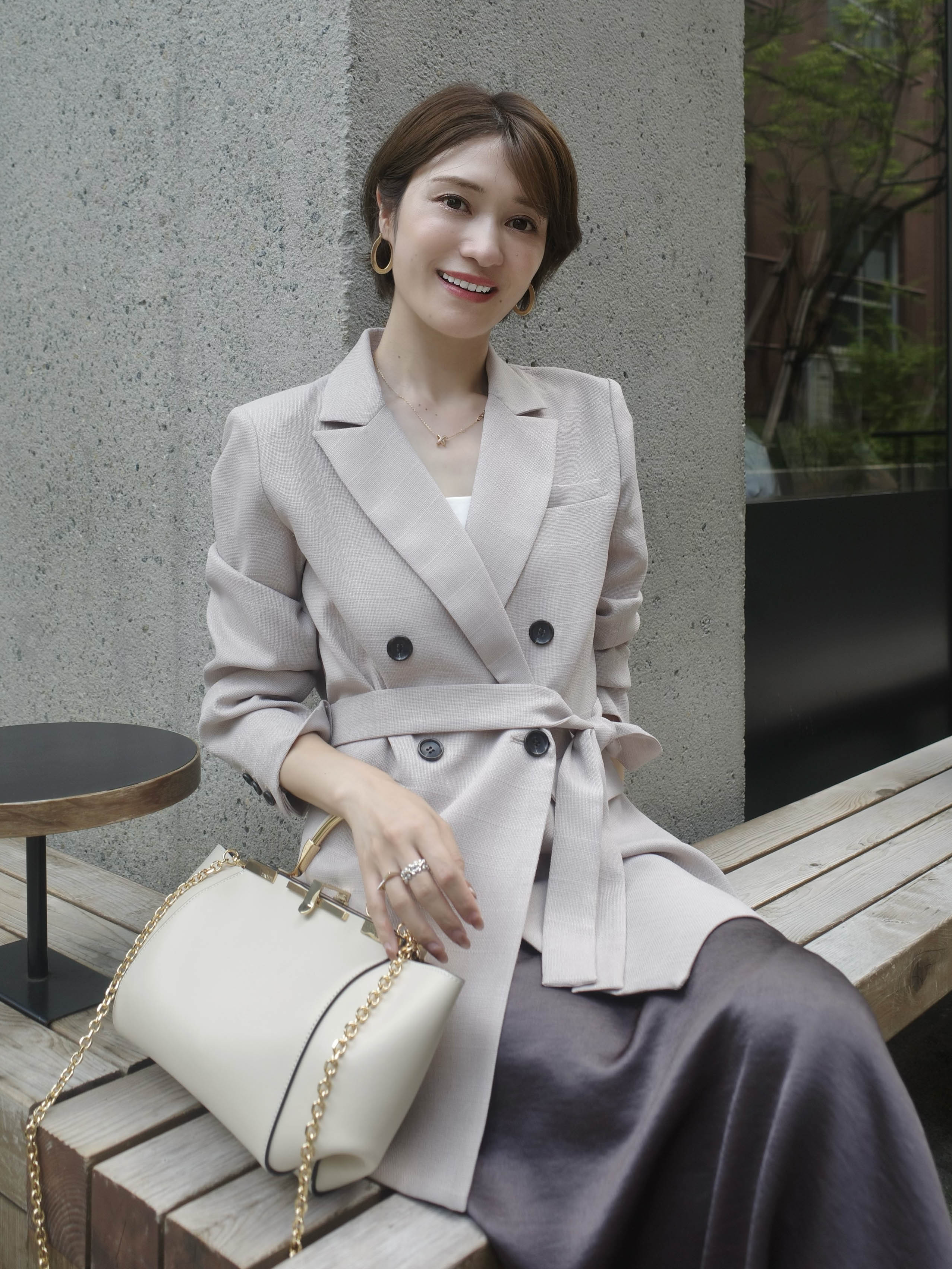 メッシュロングスリットジャケット