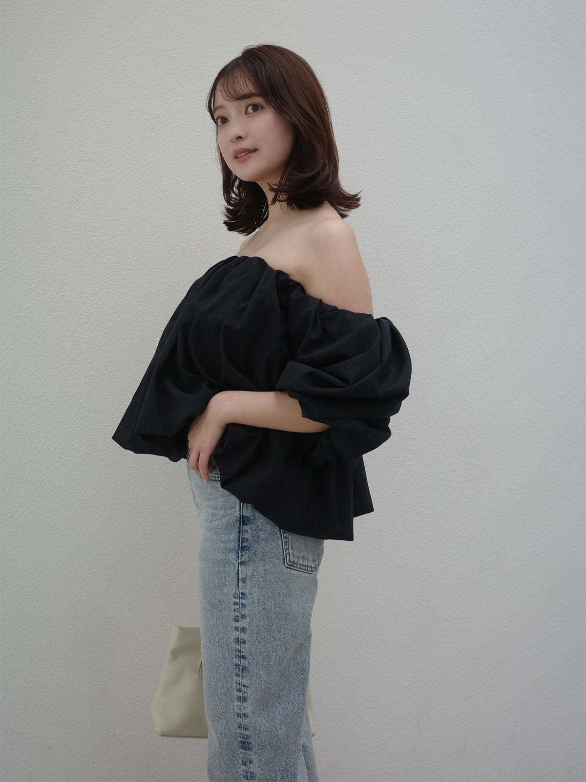 蓬鬆氣球袖襯衫