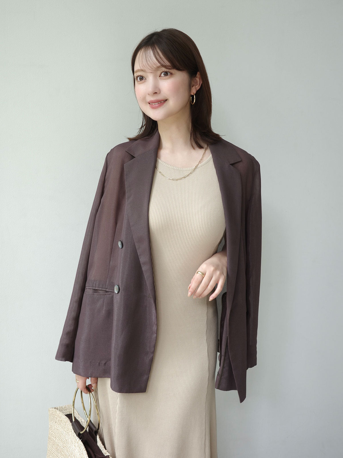 內襯美人魚羅紋剪裁洋裝