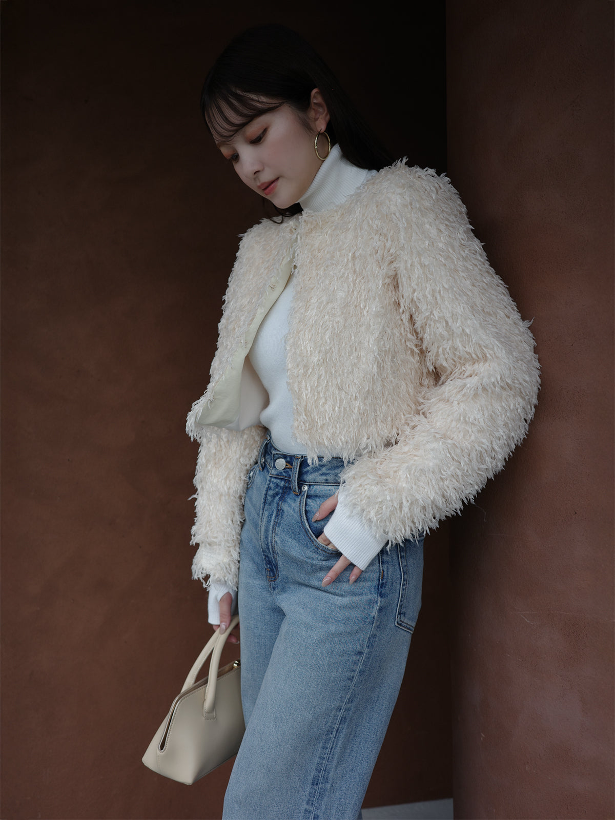 ファンシーフェザーコンパクトジャケット