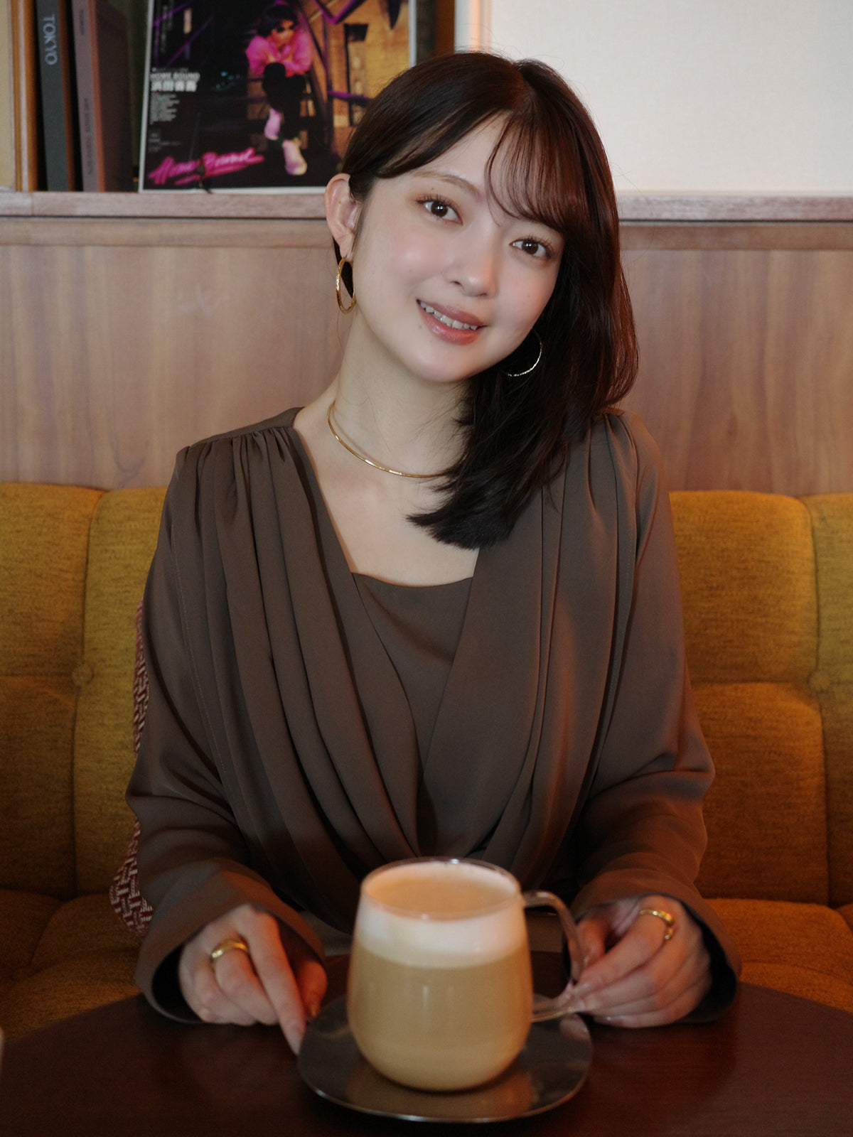 PR:156cm COLOR:KHAKI BROWN SIZE:F