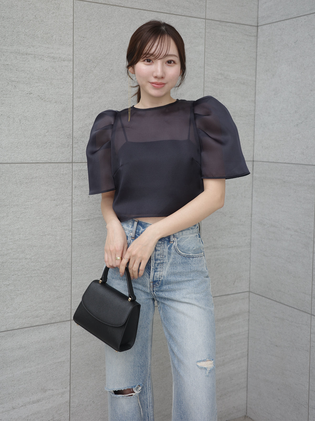 데미지 와이드 데님