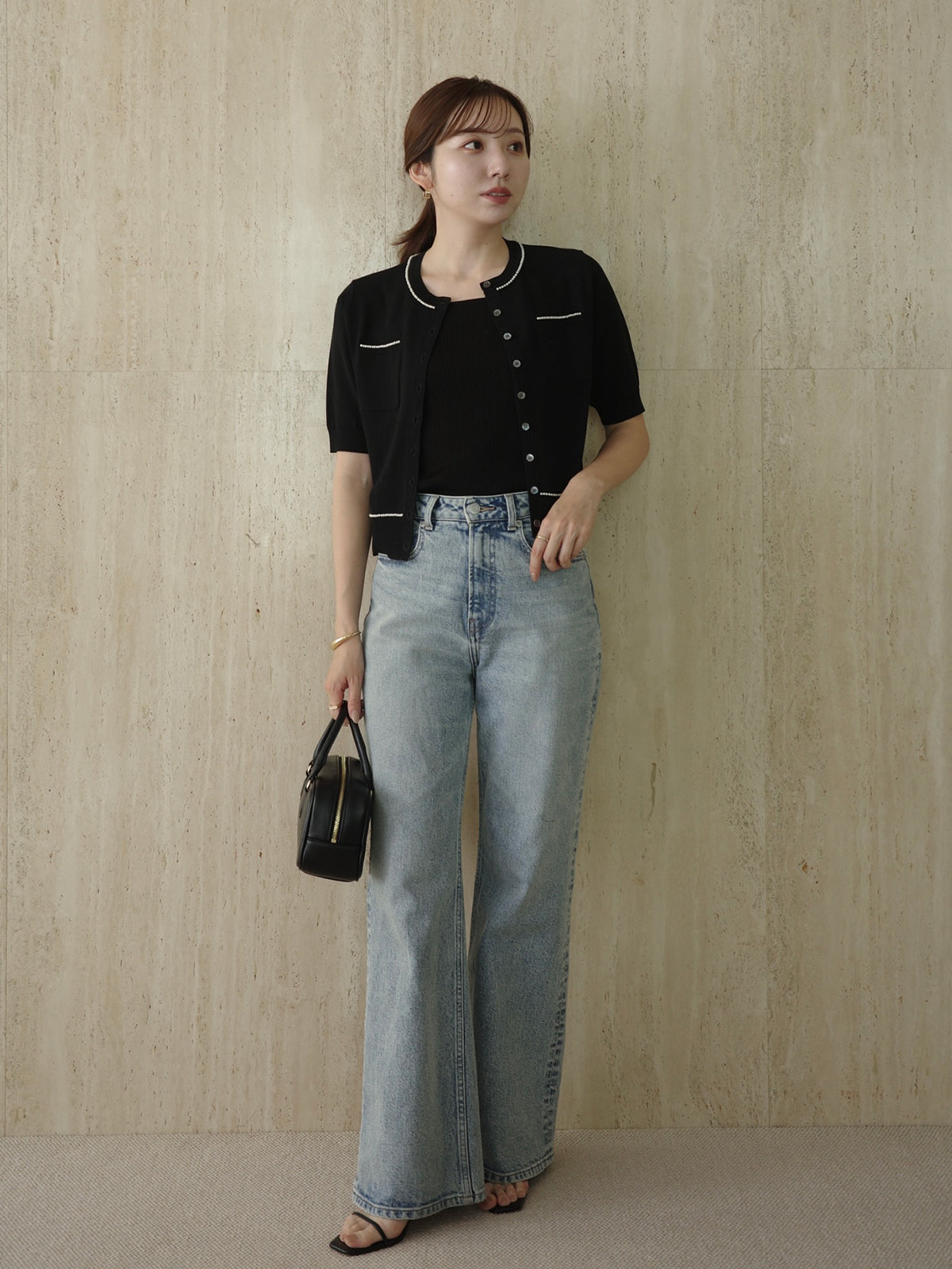 Wide leg denim