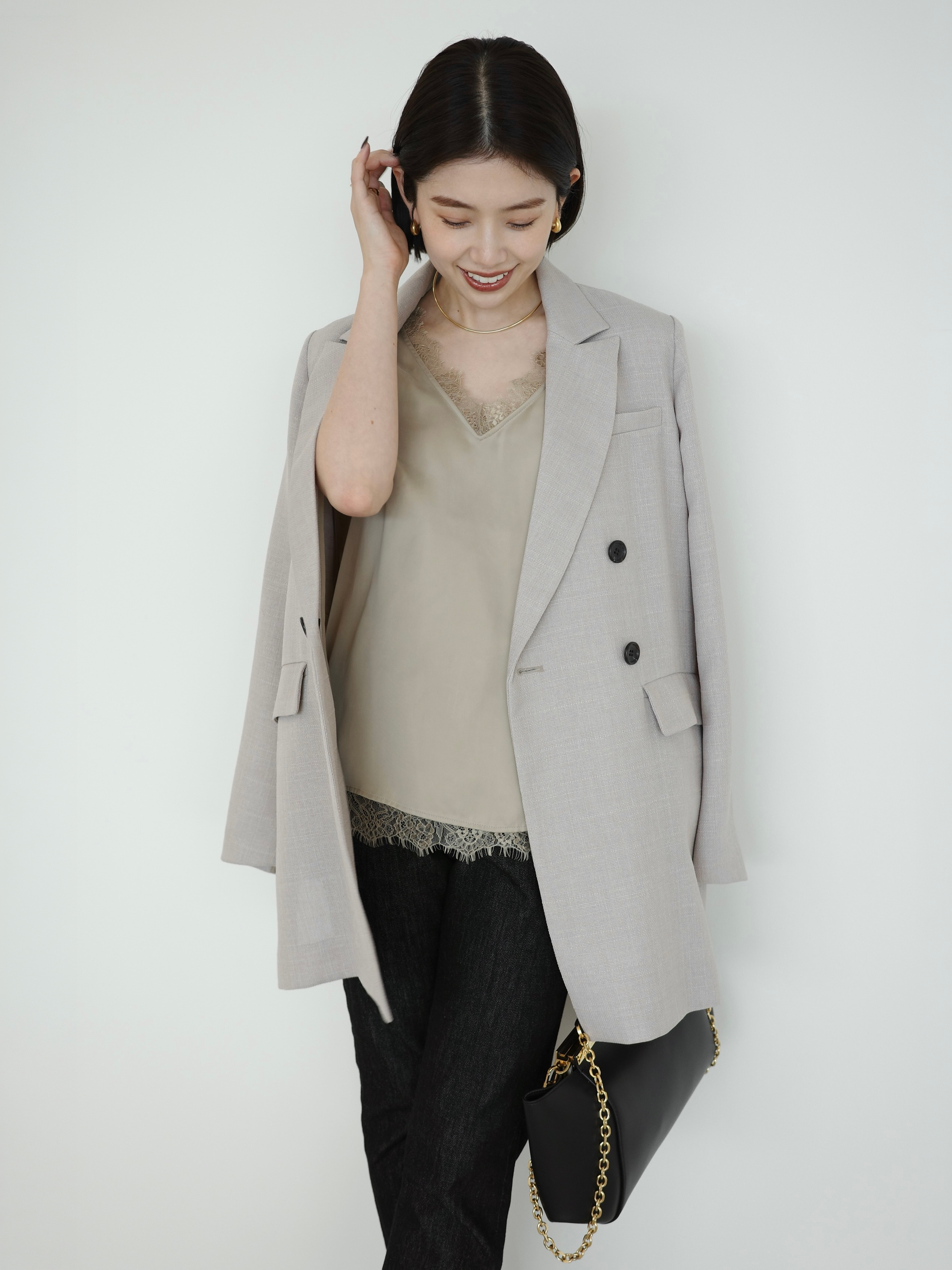 メッシュロングスリットジャケット