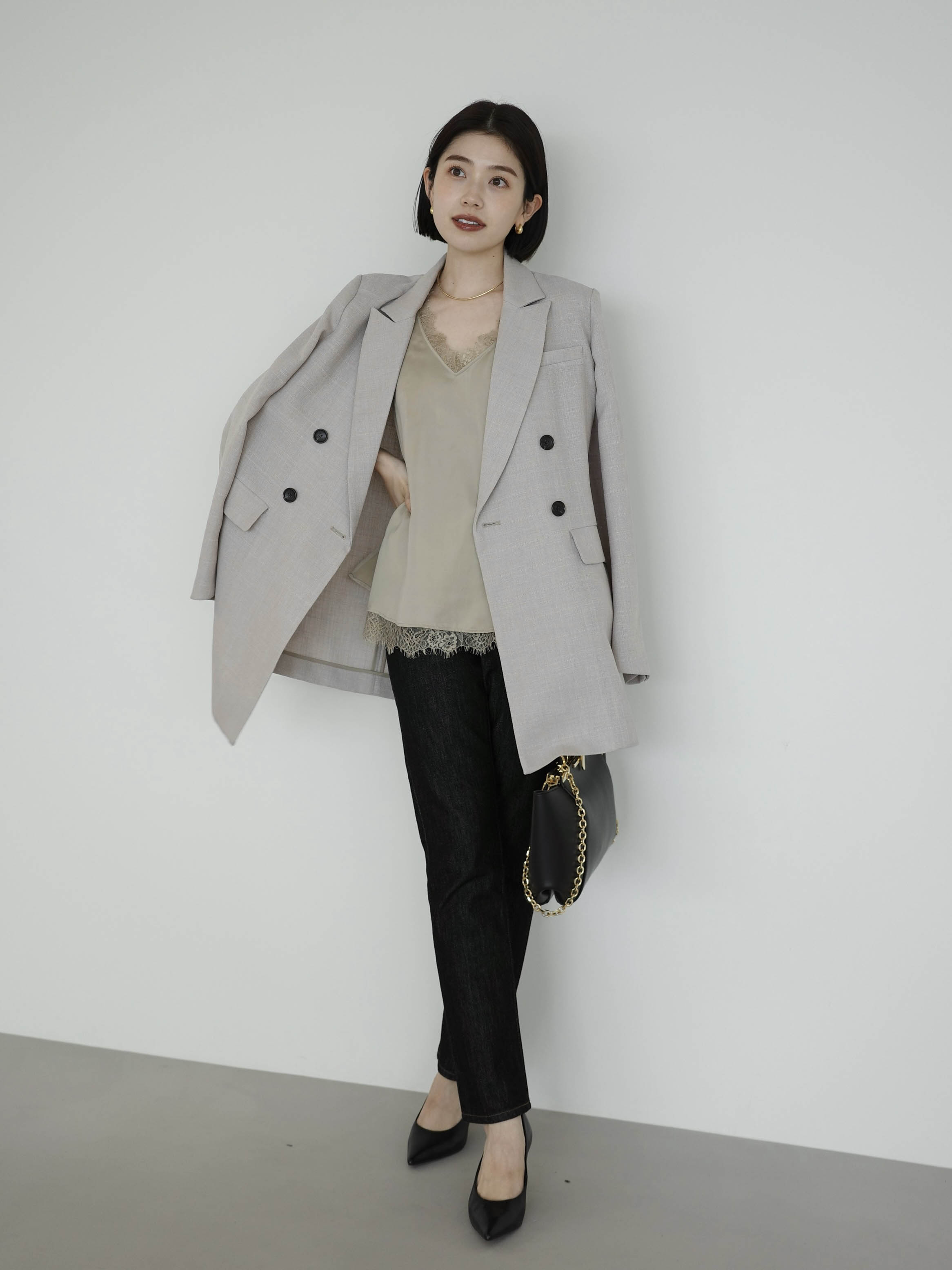 メッシュロングスリットジャケット