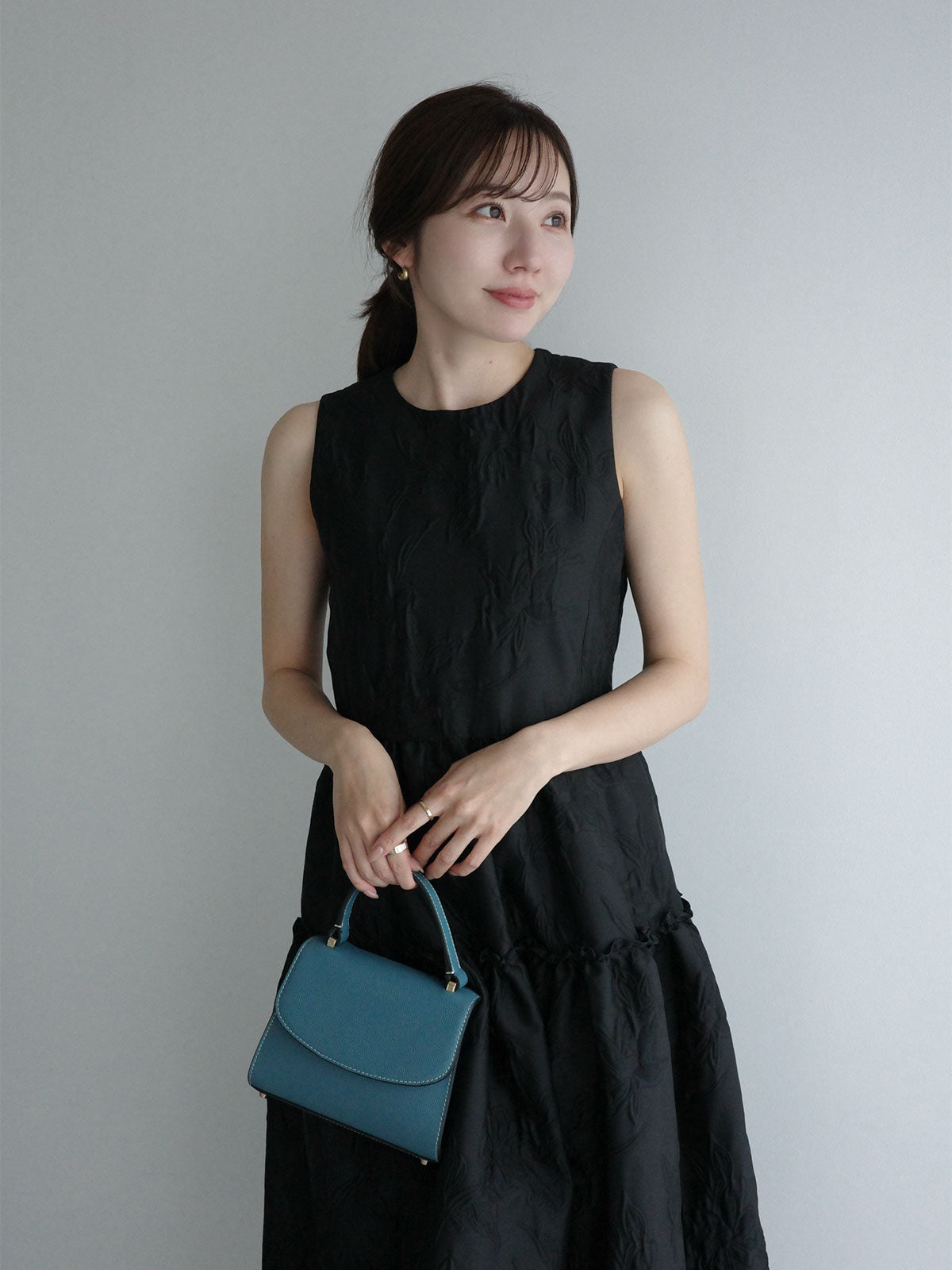 자카드 갸저 원피스