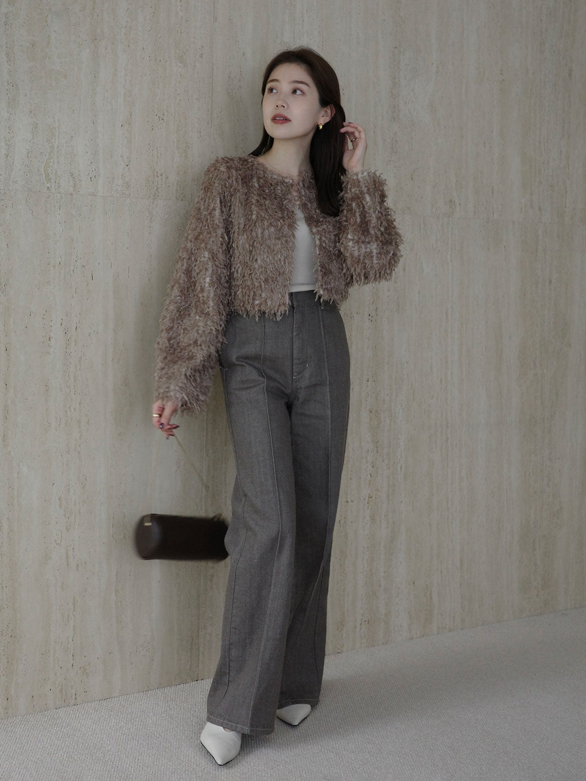 ファンシーフェザーコンパクトジャケット