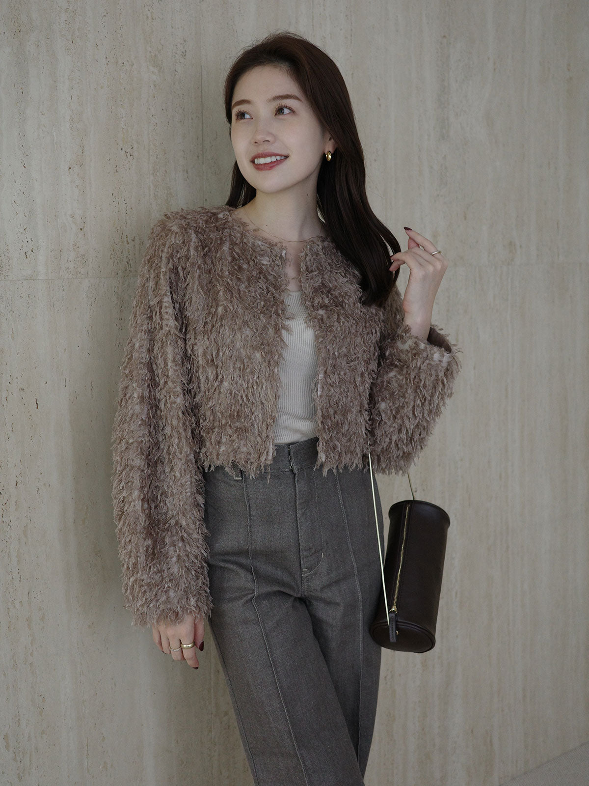 ファンシーフェザーコンパクトジャケット