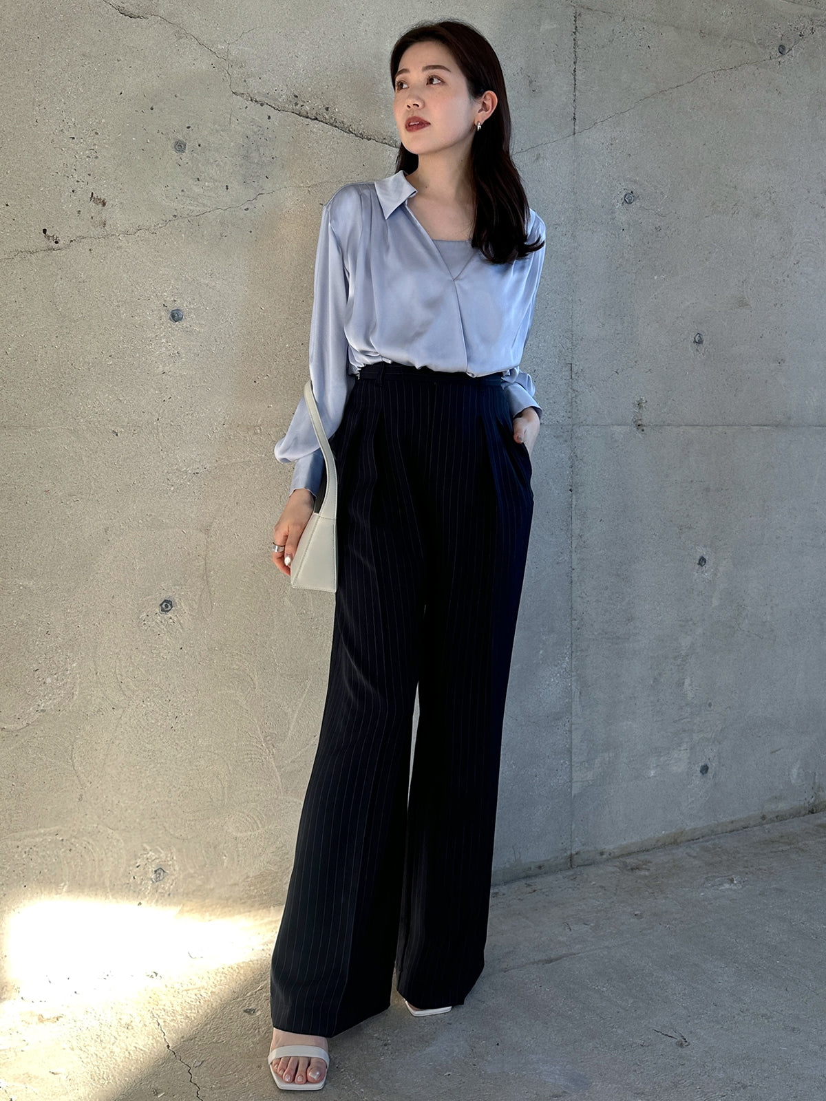 ツータックワイドパンツ