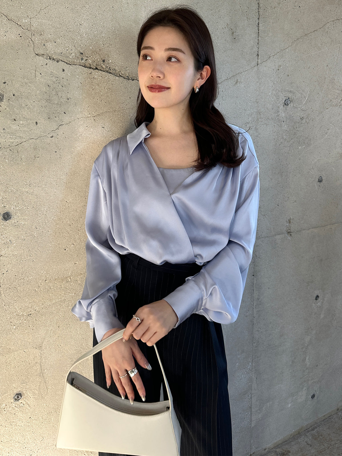 ツータックワイドパンツ