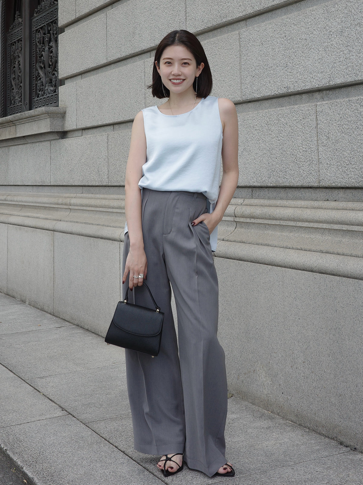 Satin Sleeveless Top