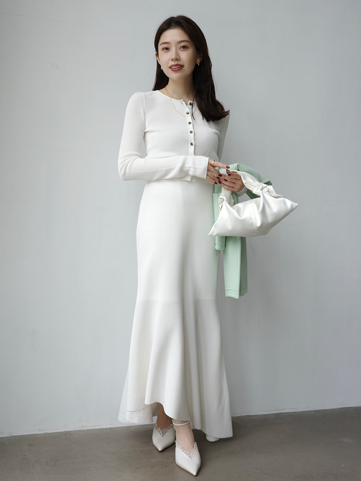 157cm COLOR:WHITE SIZE:1