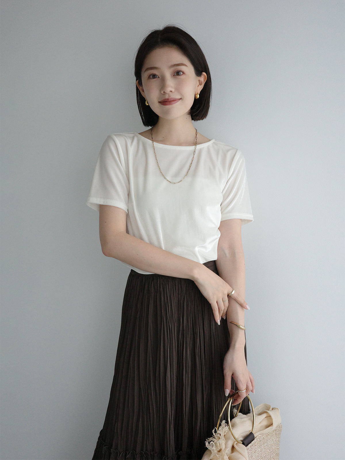 トリアセベロアカットTシャツ