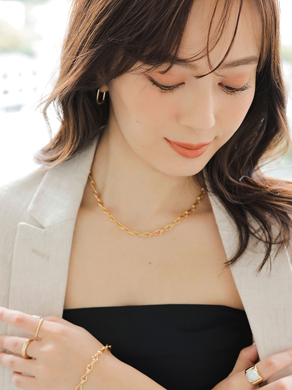 4CROSSES AMANDA NECKLACE(F GOLD): アクセサリーanuans