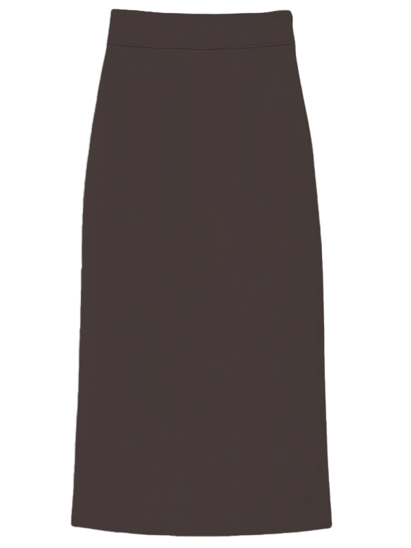 トリプルクロスウエストパイピングタイトスカート(S BROWN): スカート 