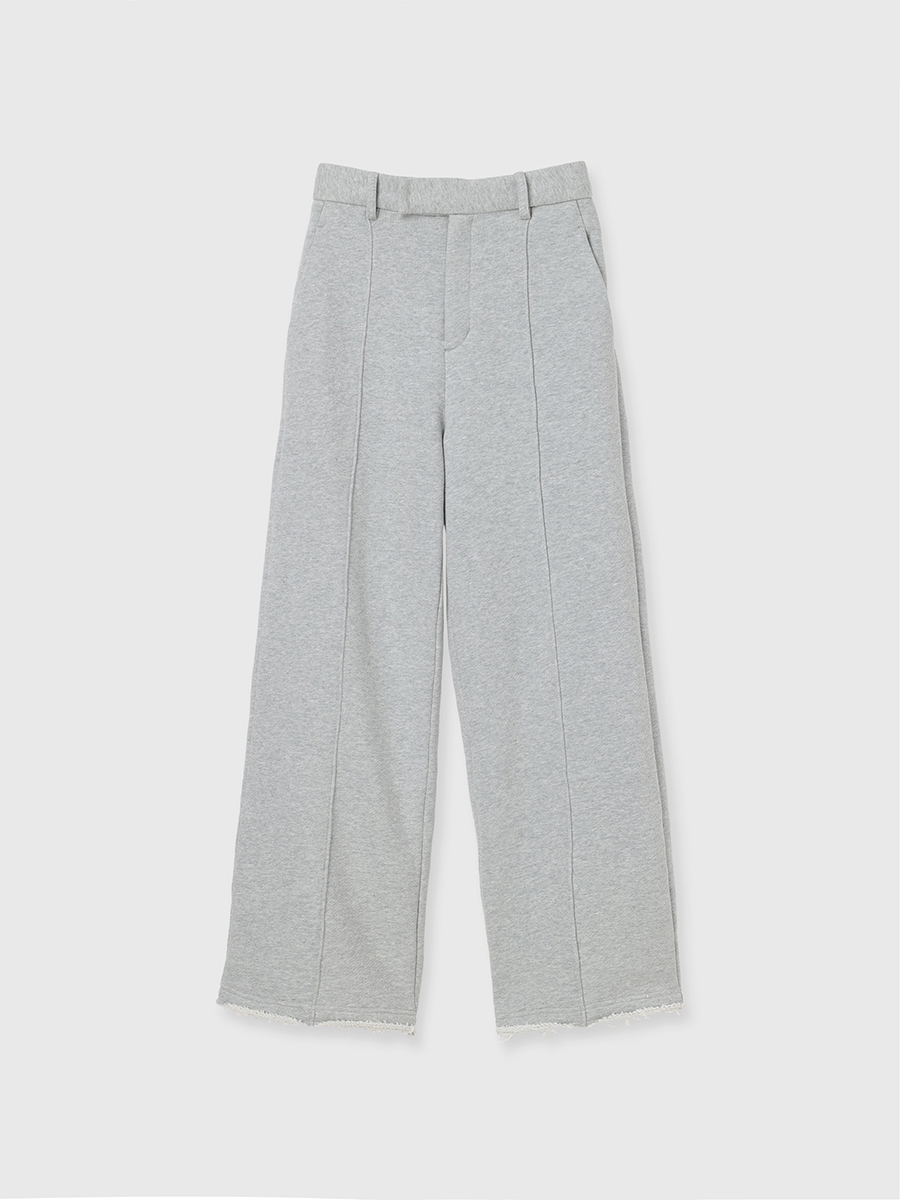 ピンタックスウェットパンツ(S GREY): パンツanuans