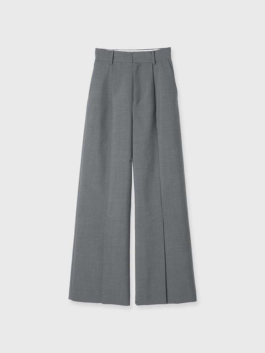 セール】サイドスリット細見えポンチセンタープレスパンツ