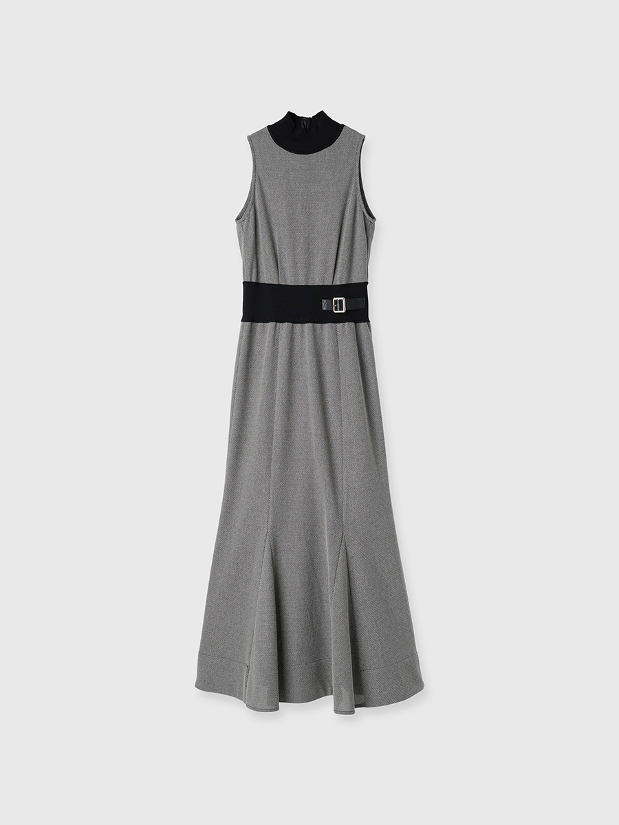 ニットドッキングクラシカルワンピース(S BLACK): ワンピースanuans ニットドッキングクラシカルワンピース(S BLACK): ワンピースanuans