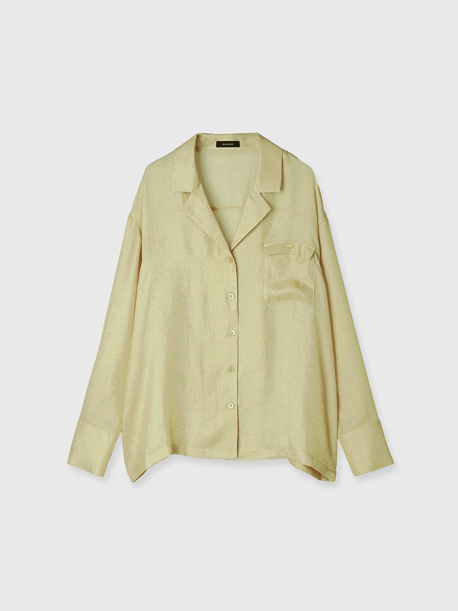 シアーテーラードシャツ(S WHITE): トップスanuans