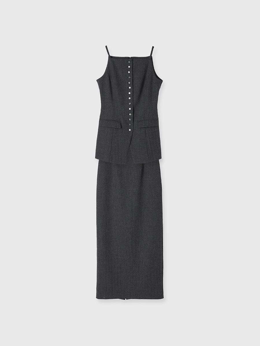 の 人気アイテムランキング スラブナローセットアップ(S KHAKI ワンピースanuans GREY): メンズウェア