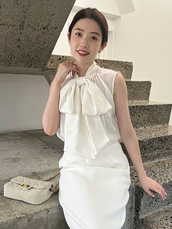 シアールーバンブラウス(F IVORY): トップスanuans