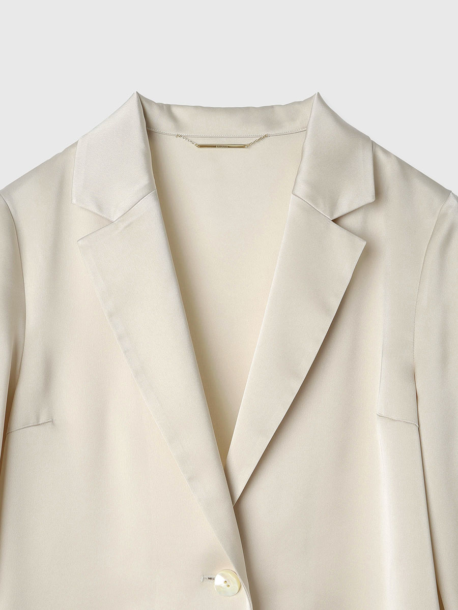 サテンリラックスセットアップ(F LIGHT BEIGE): ワンピースanuans サテンリラックスセットアップ(F LIGHT BEIGE): ワンピースanuans
