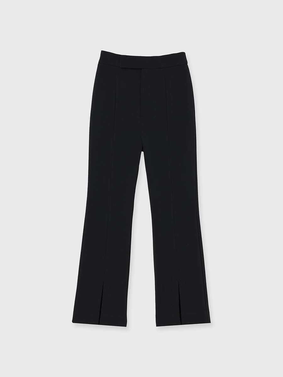 ストレッチスリットフレアパンツ(M BEIGE): パンツanuans