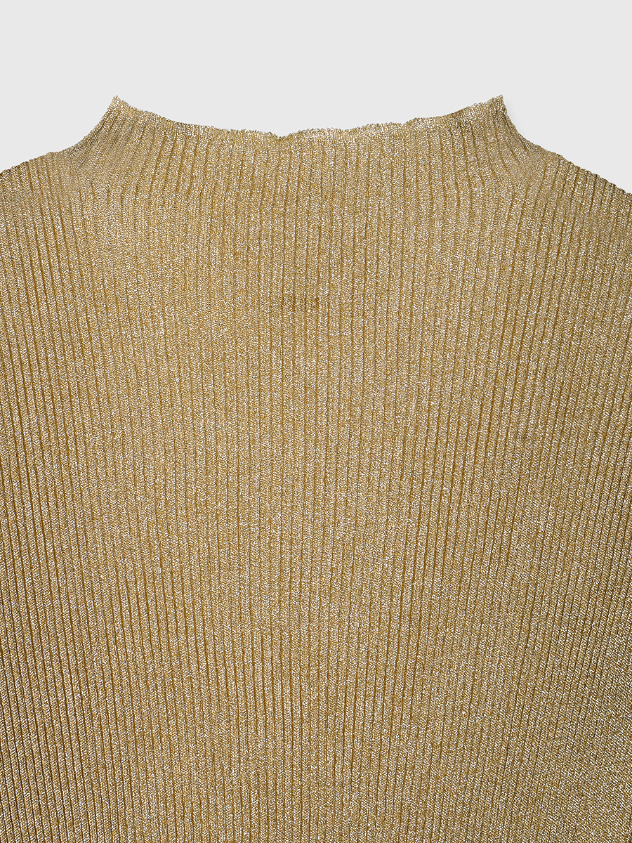 シアーラメリブニットトップス(F CHARCOAL): トップスanuans