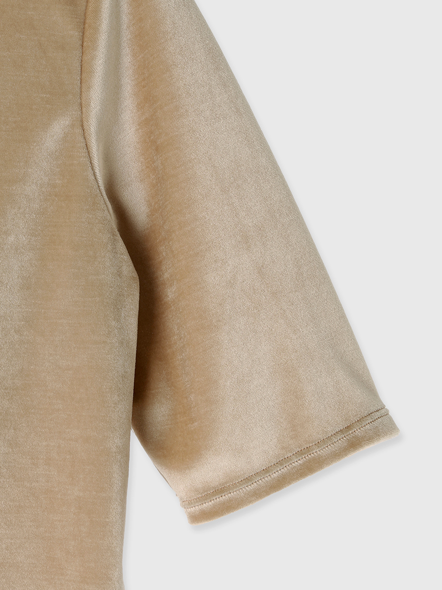 OUR WACOAL×anuans】カップインベロアトップス(M BEIGE