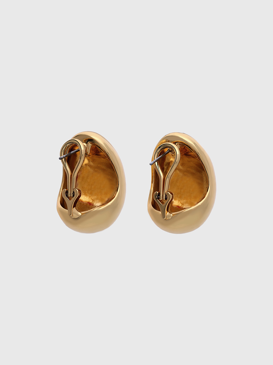 ボリュームメタルモチーフピアス(F GOLD): アクセサリーanuans