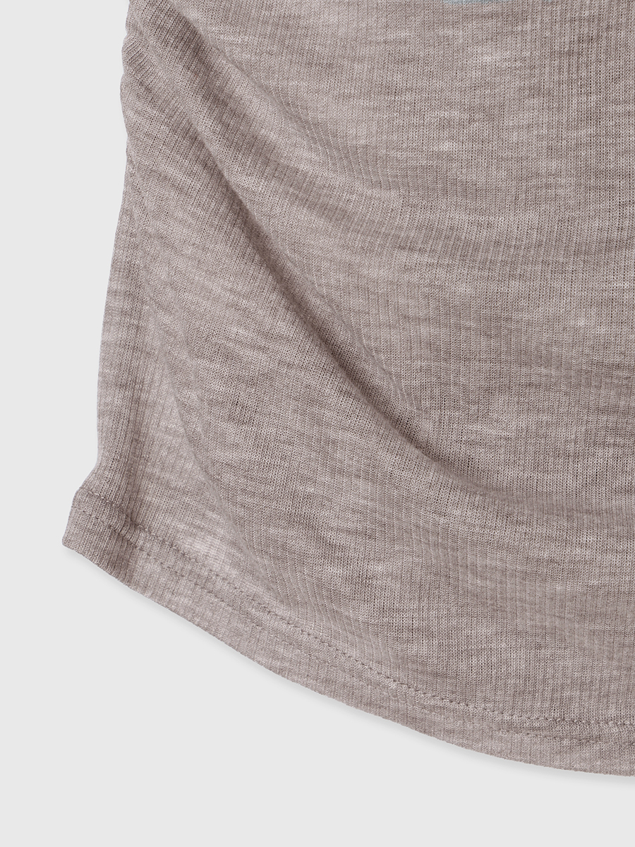 シアーテレコレイヤーカットトップス(F GREY): トップスanuans