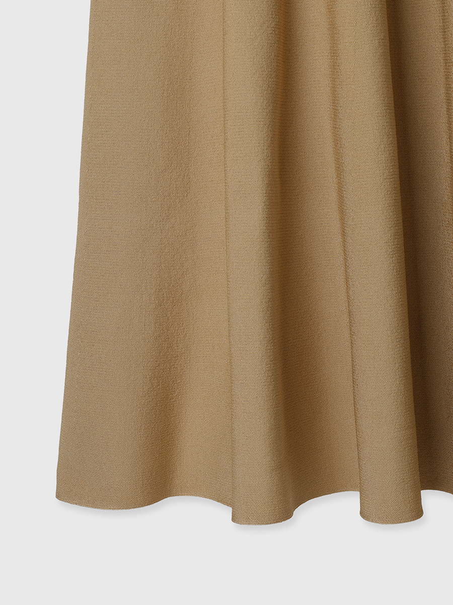 アニュアンス anuans ダブルフェイスニットワンピース （BEIGE