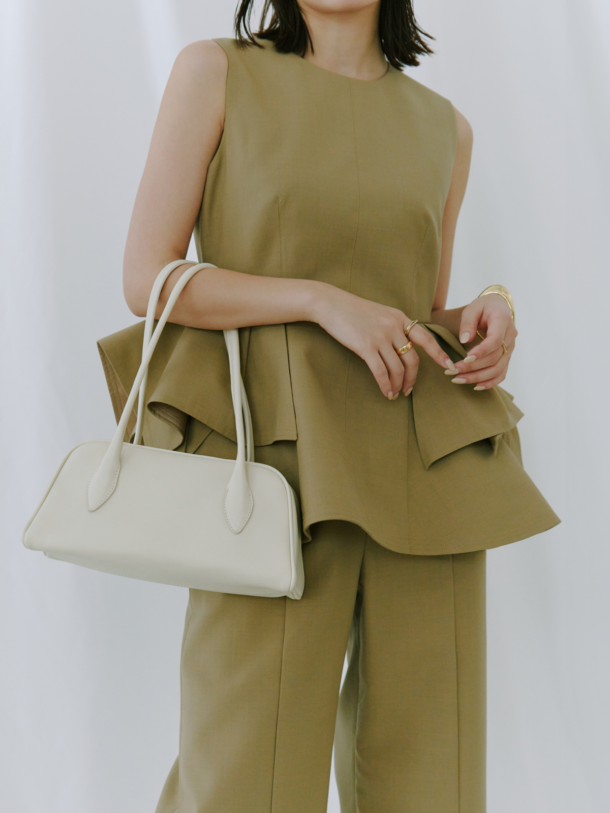 オブジェクトフレアトップス(S BEIGE): トップスanuans