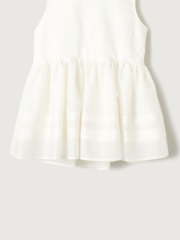 カットドッキングボリュームトップス(F WHITE): トップスanuans