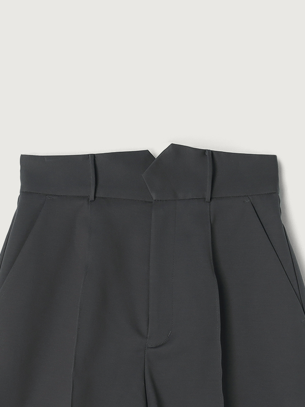 デザインベルトショートパンツ(S CHARCOAL GREY): パンツanuans