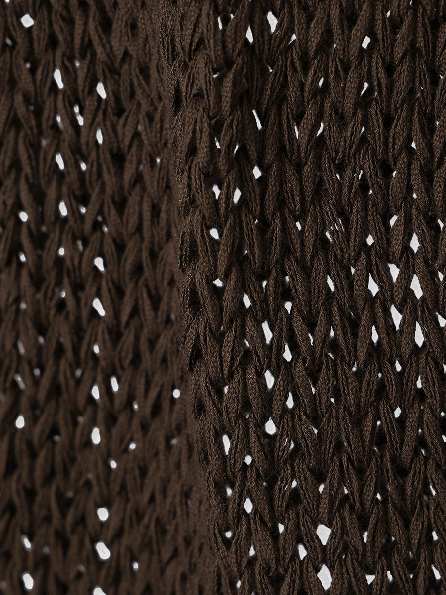 テープヤーンニットタンクトップ(F KHAKI BROWN): トップスanuans
